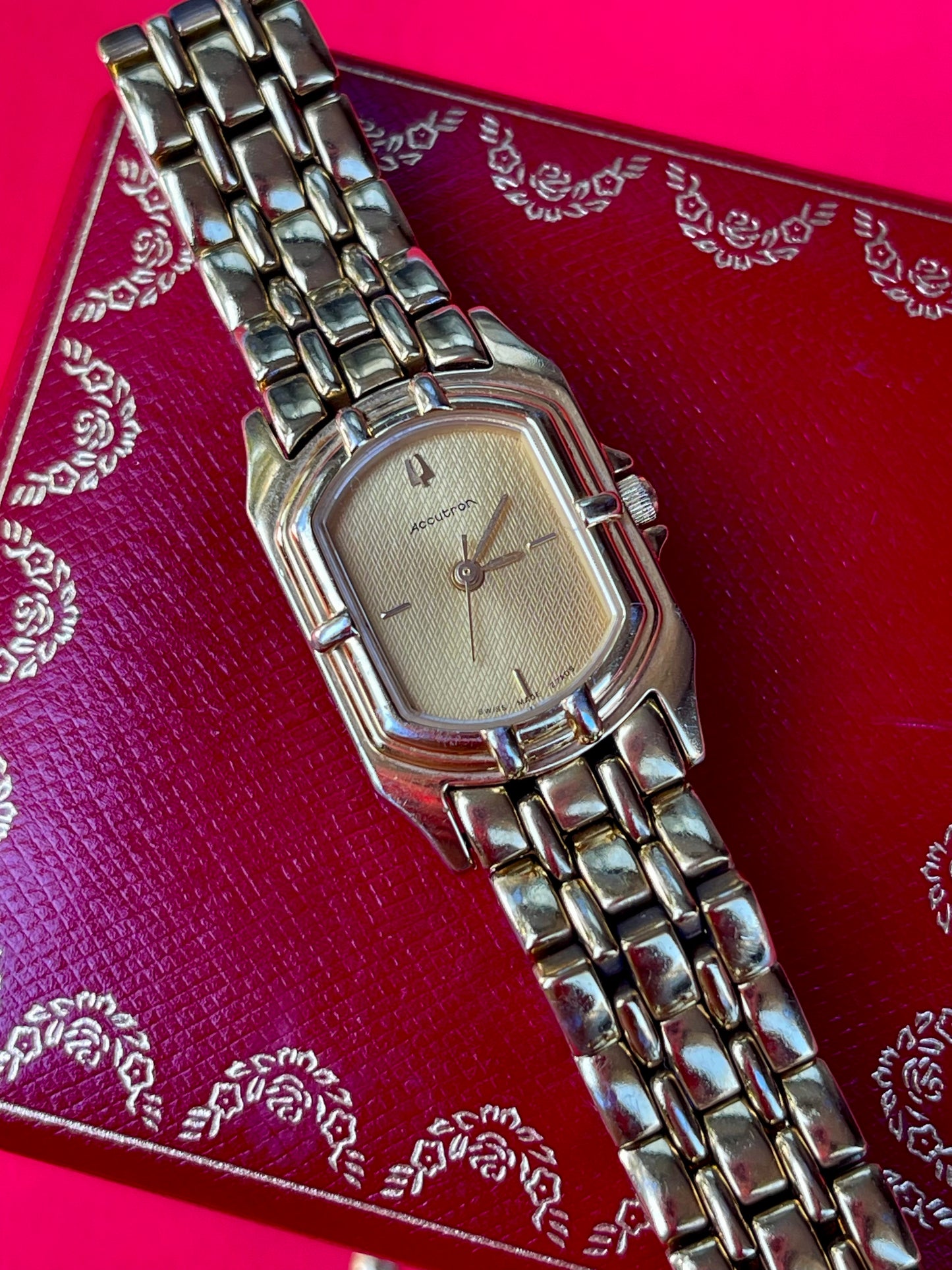 Vintage Accutron Bulova Gold-toned, Swiss-made Watch