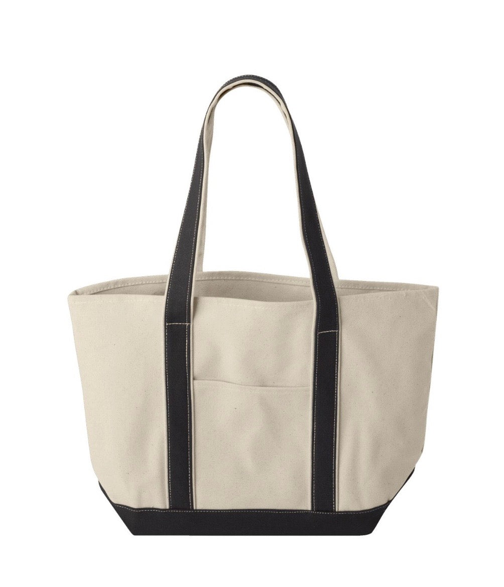 Custom Monogram Canvas Tote