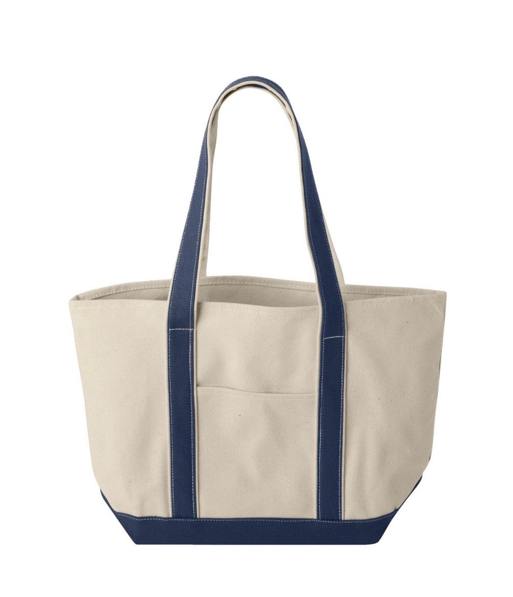 Custom Monogram Canvas Tote