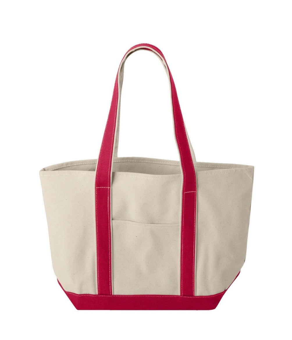 Custom Monogram Canvas Tote