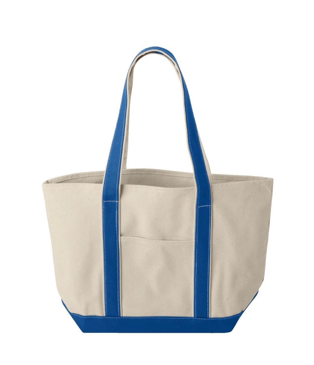 Custom Monogram Canvas Tote