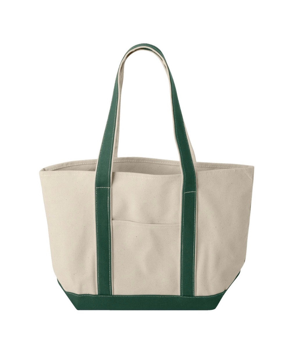 Custom Monogram Canvas Tote