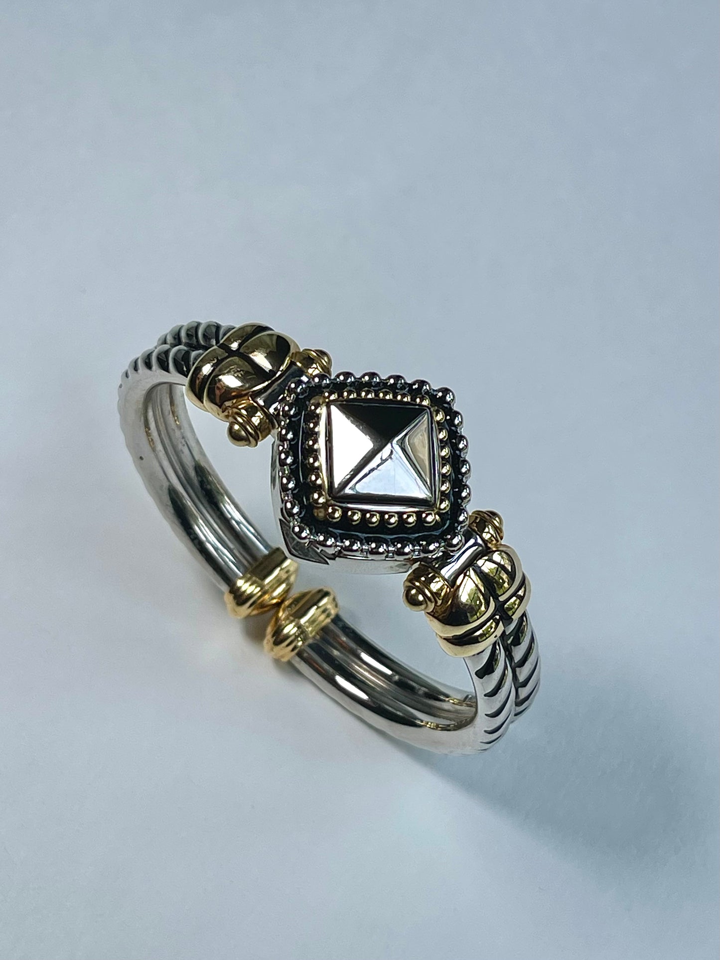 Vintage Gruen “Peek-A-Boo” Two Tone Bracelet Watch