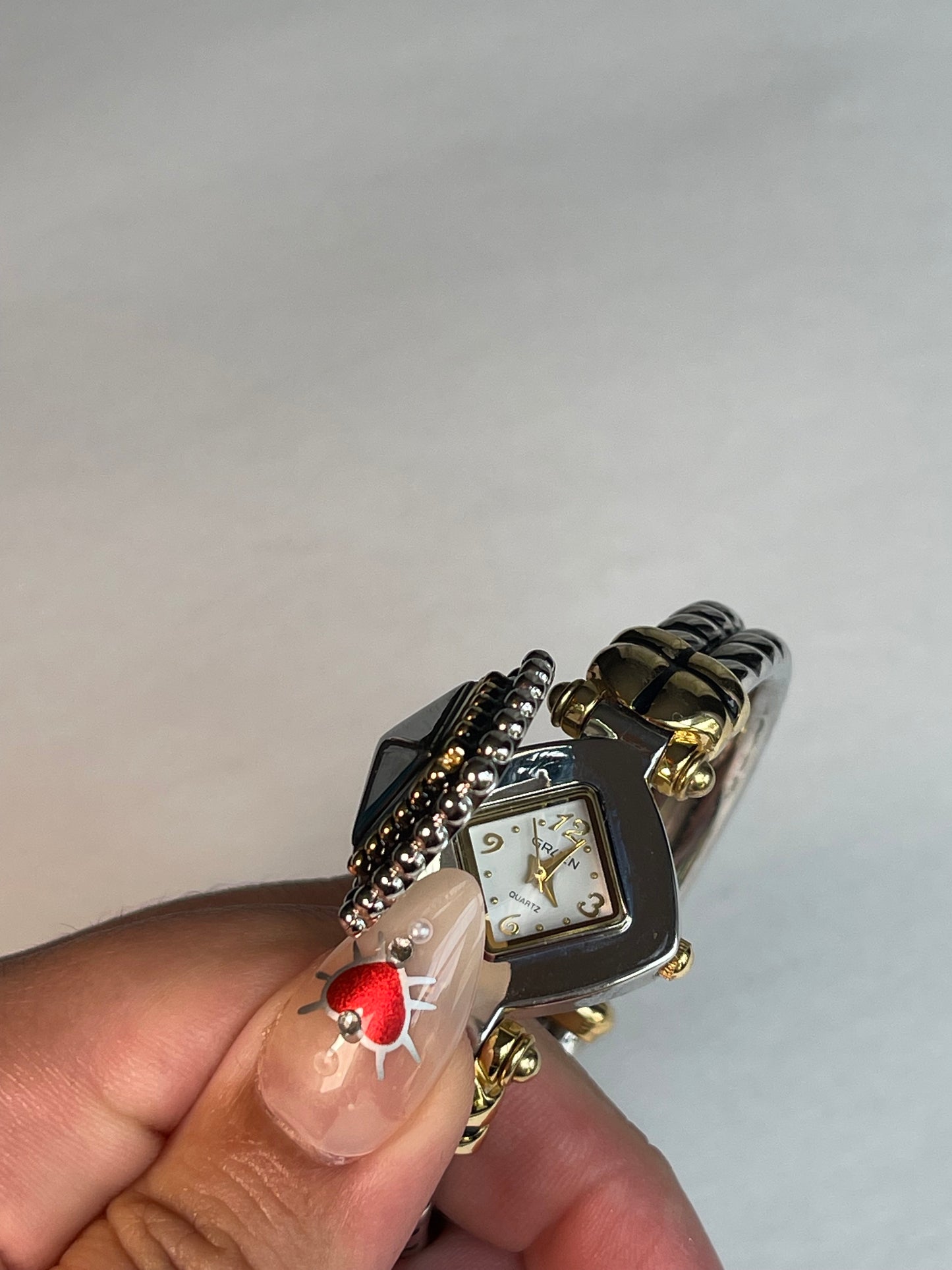 Vintage Gruen “Peek-A-Boo” Two Tone Bracelet Watch