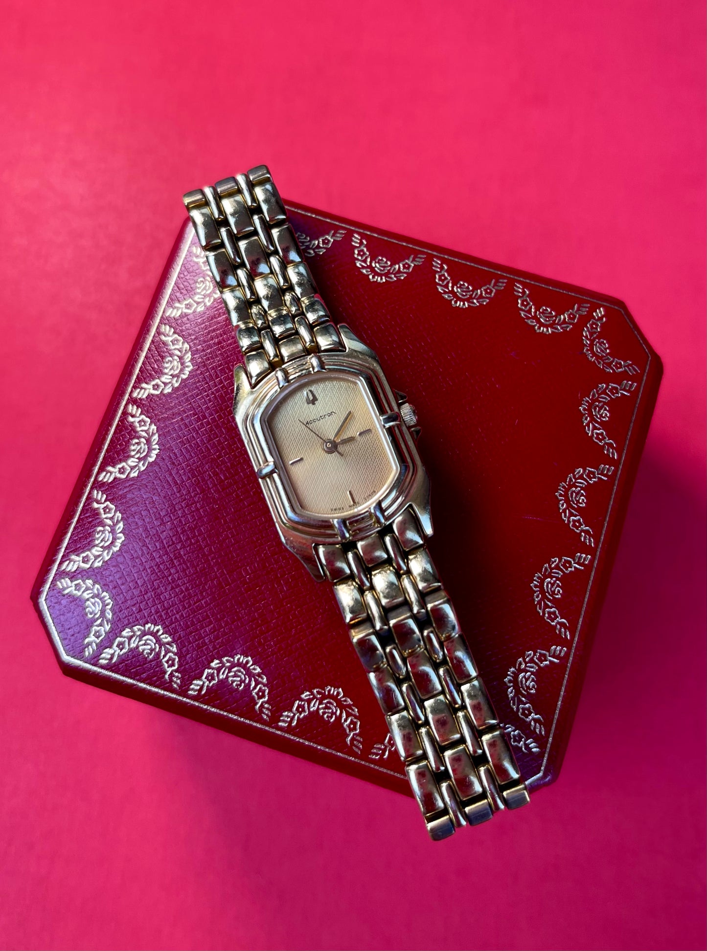 Vintage Accutron Bulova Gold-toned, Swiss-made Watch