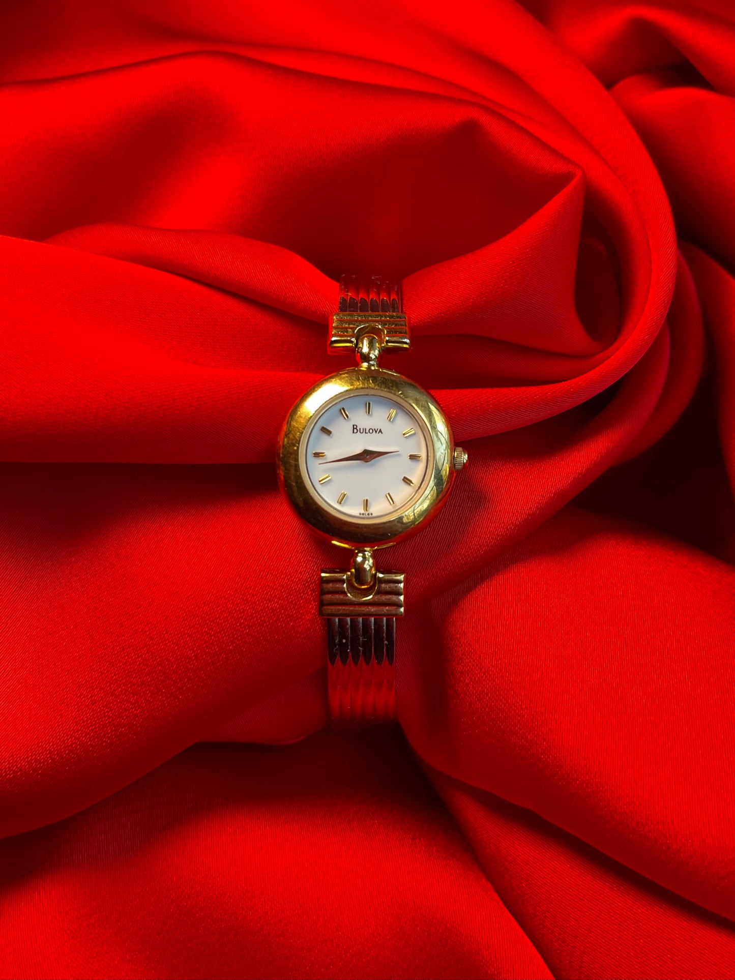 Rare Vintage Bulova Two-Toned Women's Bangle Watch